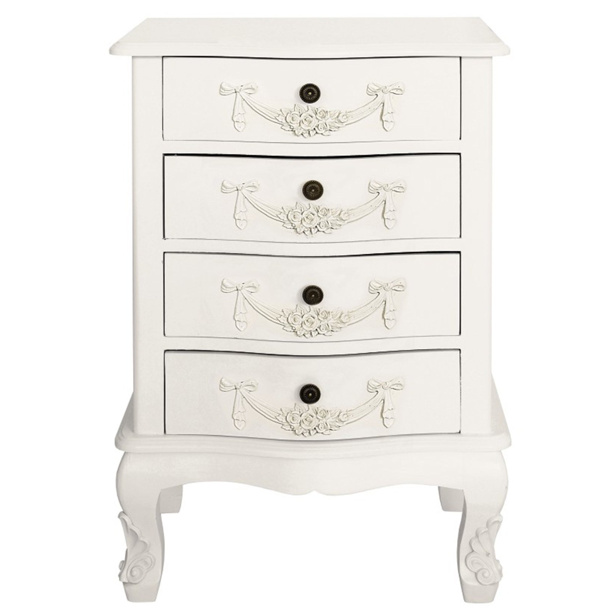 Toulouse Ivory 4 Drawer Chest White