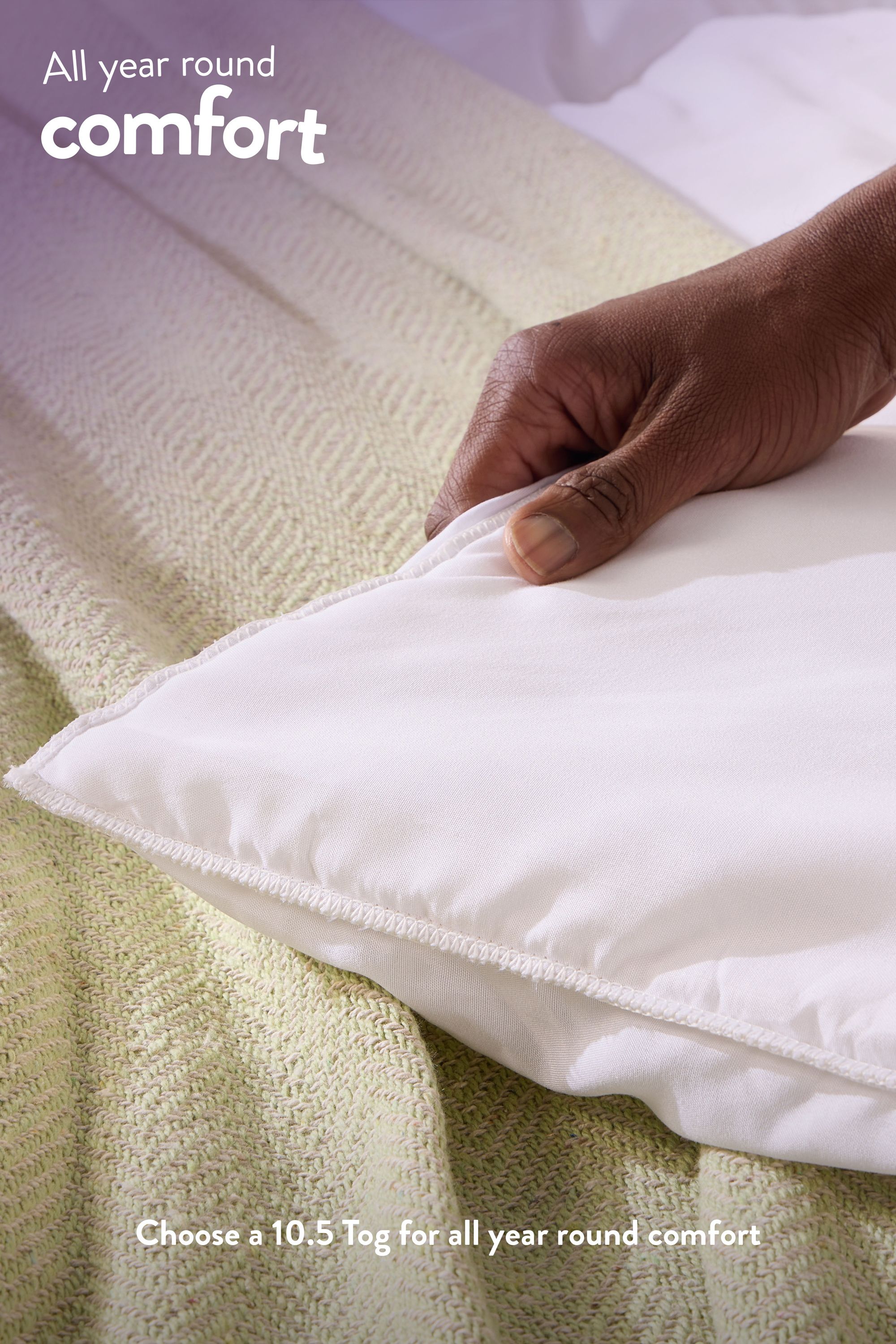 Slumberdown Anti Allergy 10.5 Tog All Year Round Duvet in White 4