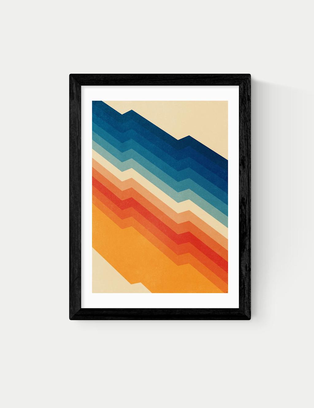 East End Prints Abstract Framed Art Black