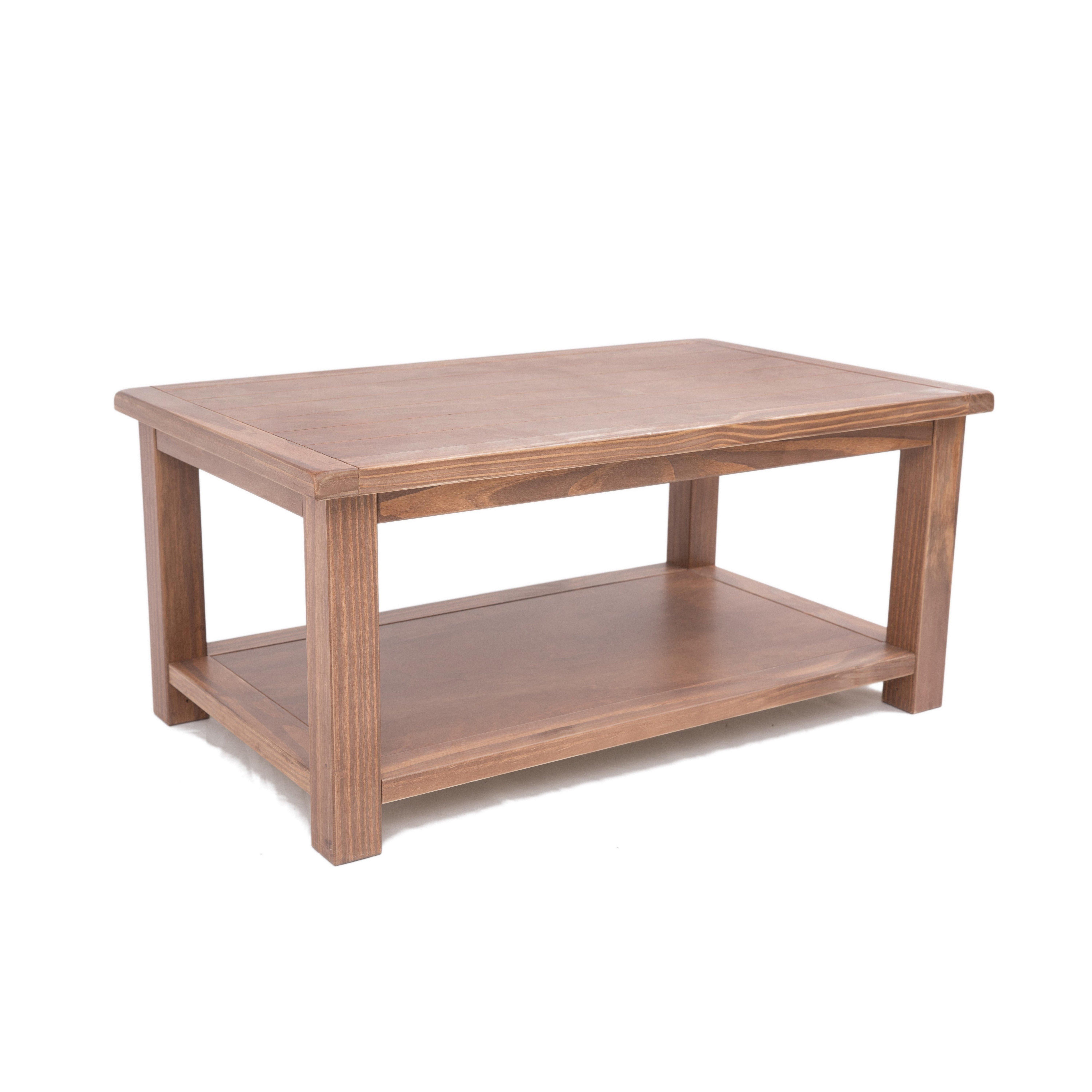 Cabinet Bits Coffee Table with Shelf - H45 W100 D60cm in Brown