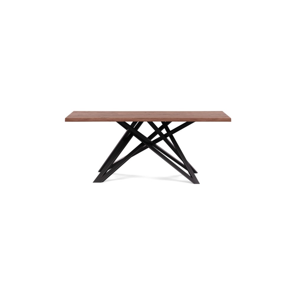 Heal's Vienna Dining Table 180x90cm Oiled Walnut Natural Edge Not Filled