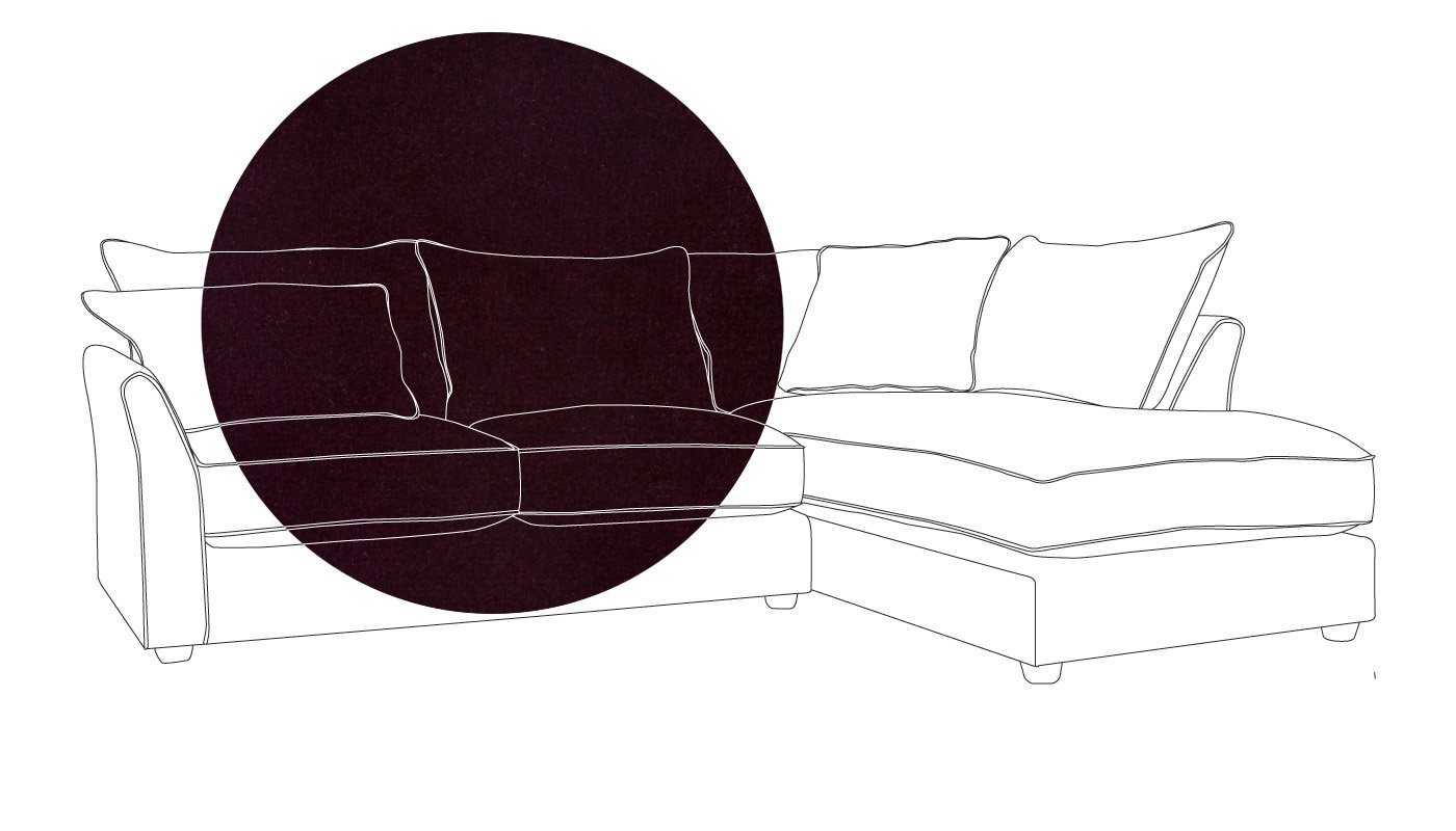 Heal's Tailor Right Hand Facing Corner Sofa In Velvet