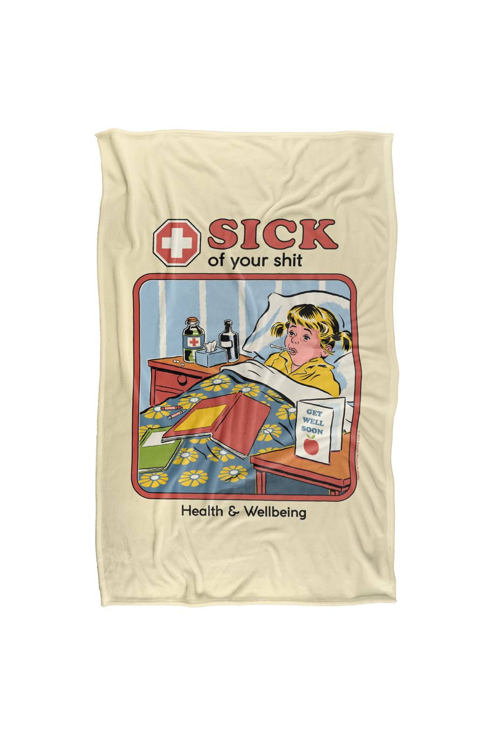 Steven Rhodes Sick Of Your Silky Touch Super Soft Throw Blanket