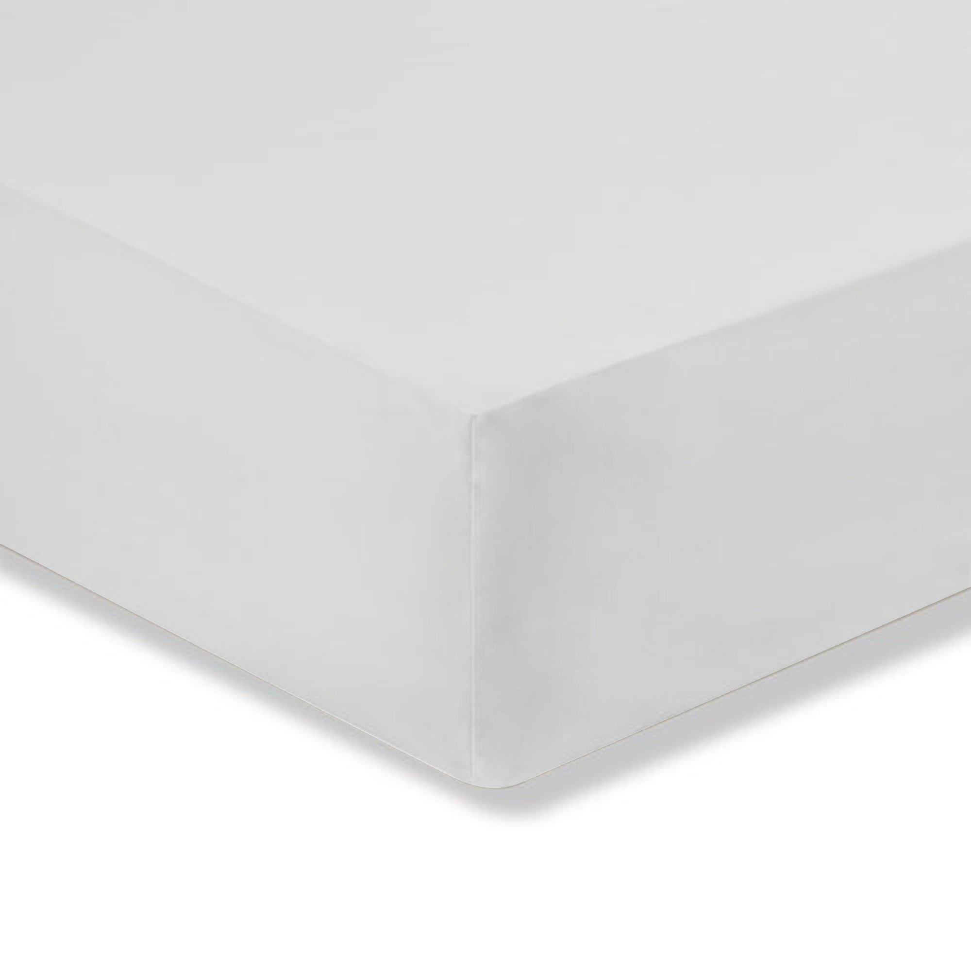 Fogarty Plain 100% Cotton 180 Thread Count Fitted Sheet White