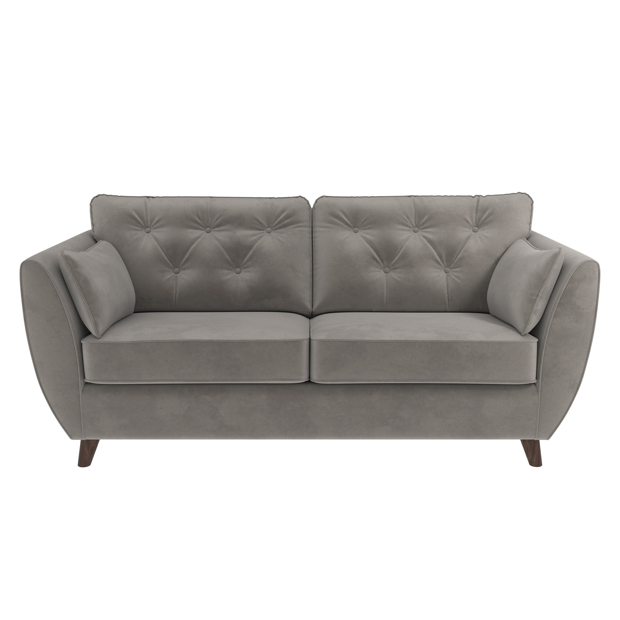 Dalston Velvet 3 Seater Sofa Grey