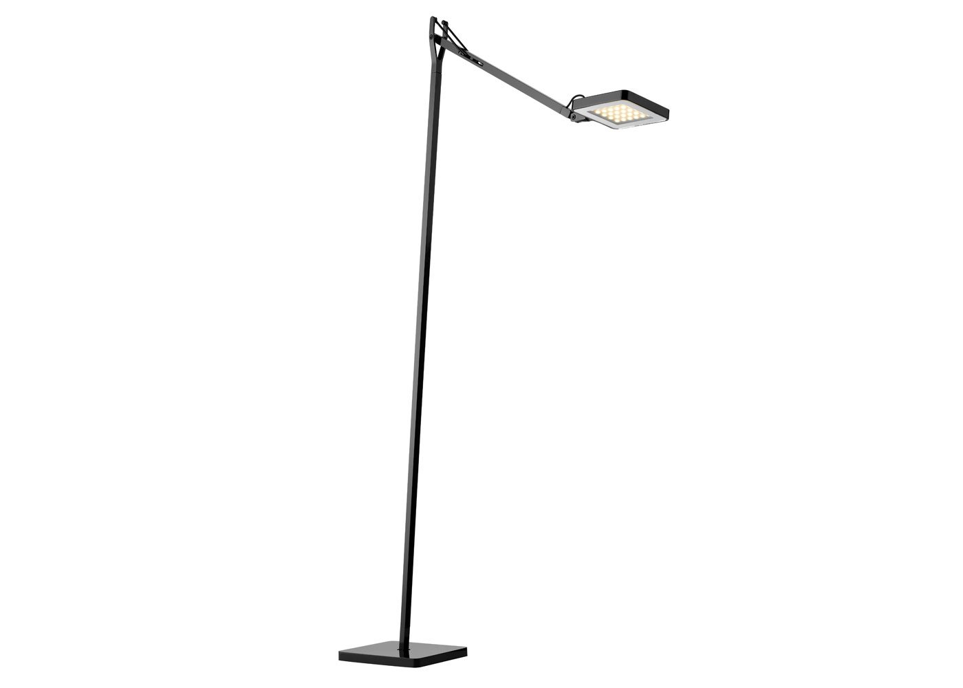 Flos Kelvin LED Floor Lamp Glossy Black
