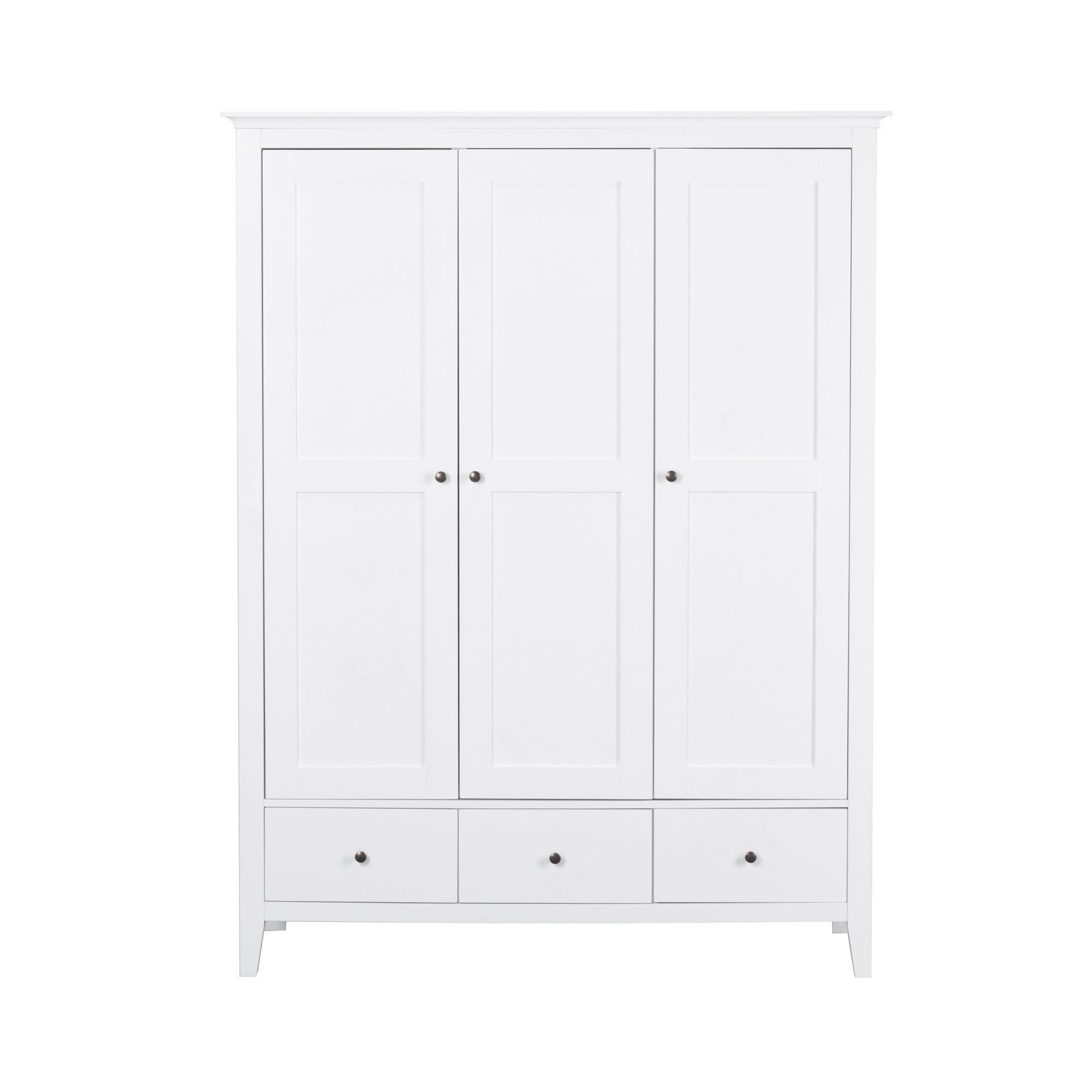 Lynton Triple Wardrobe White