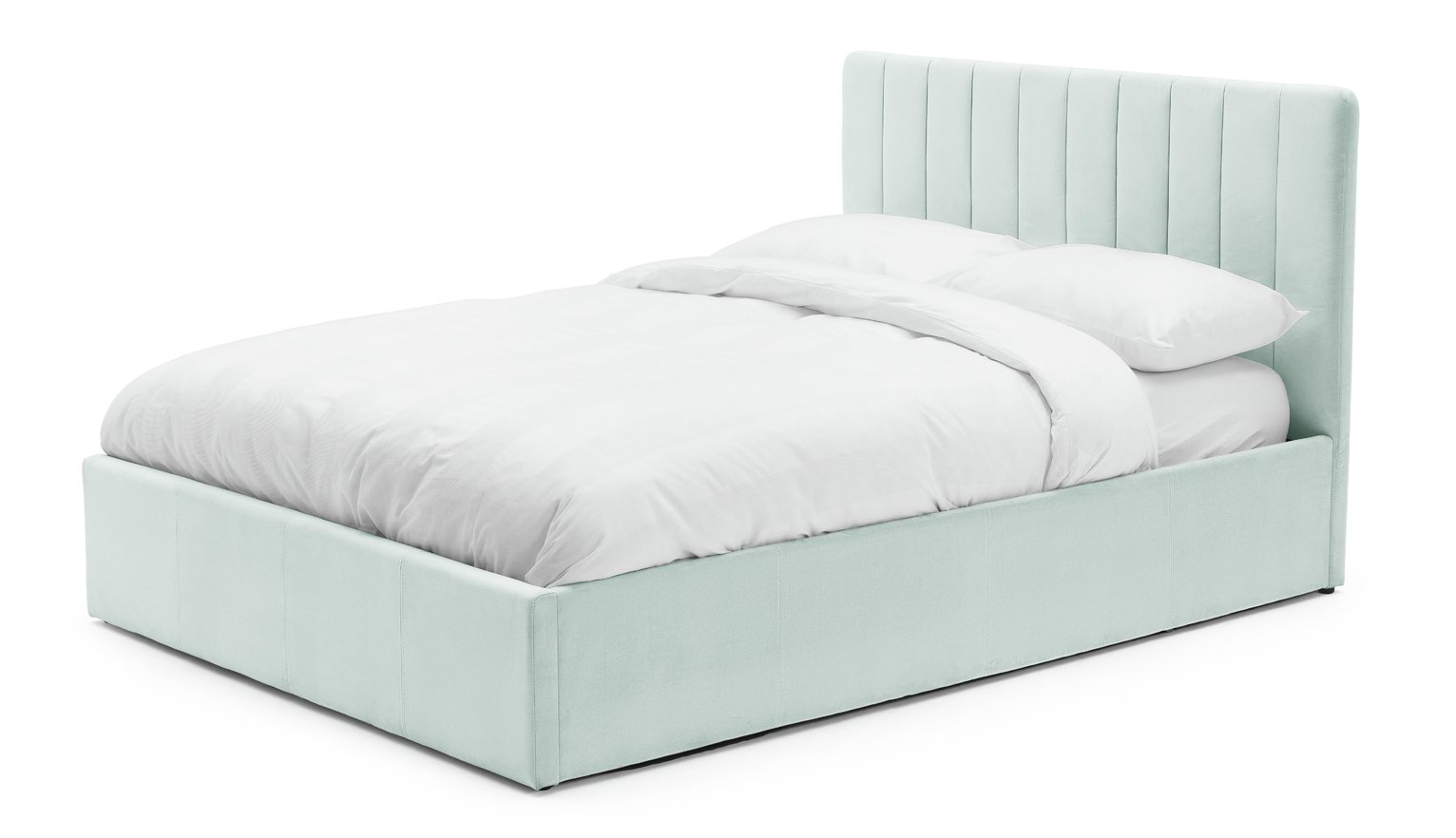 Habitat Pandora Small Double Ottoman End Lift Bed Frame-Blue
