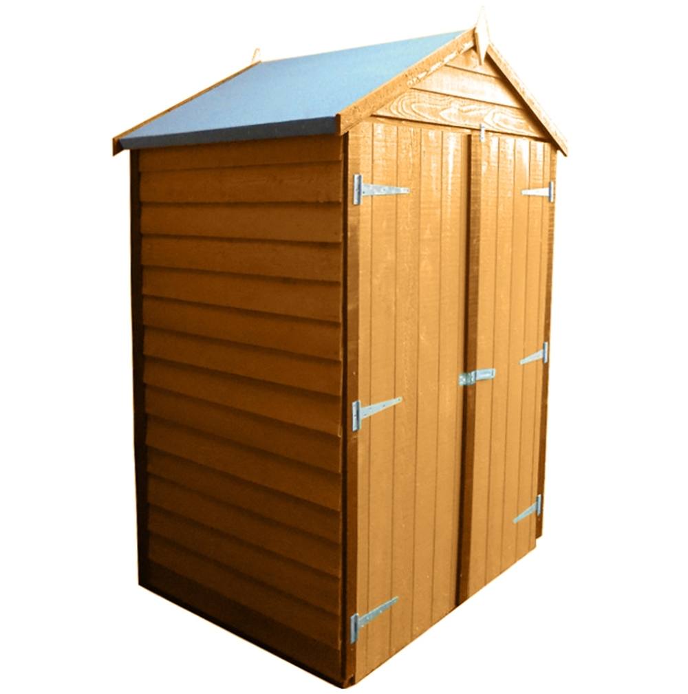 Shires Tool Store Double Door Garden Shed - Dip Treated Approx 4 x 3 Feet in Brown