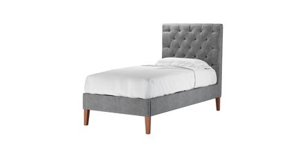 Rosalie 130cm Single Bed in Earl Grey Smart Velvet - sofa.com