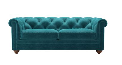 Patrick 2.5 Seat Sofabed in Neptune Smart Velvet - sofa.com