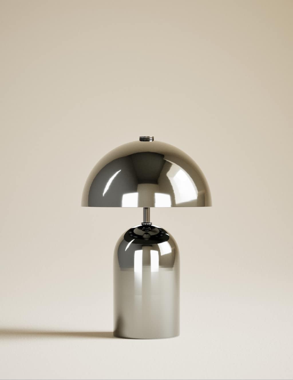 M&S Colby Rechargeable Metal Table Lamp Chrome