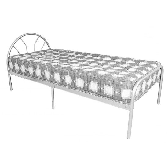 Sydney Metal Single Bed In Silver