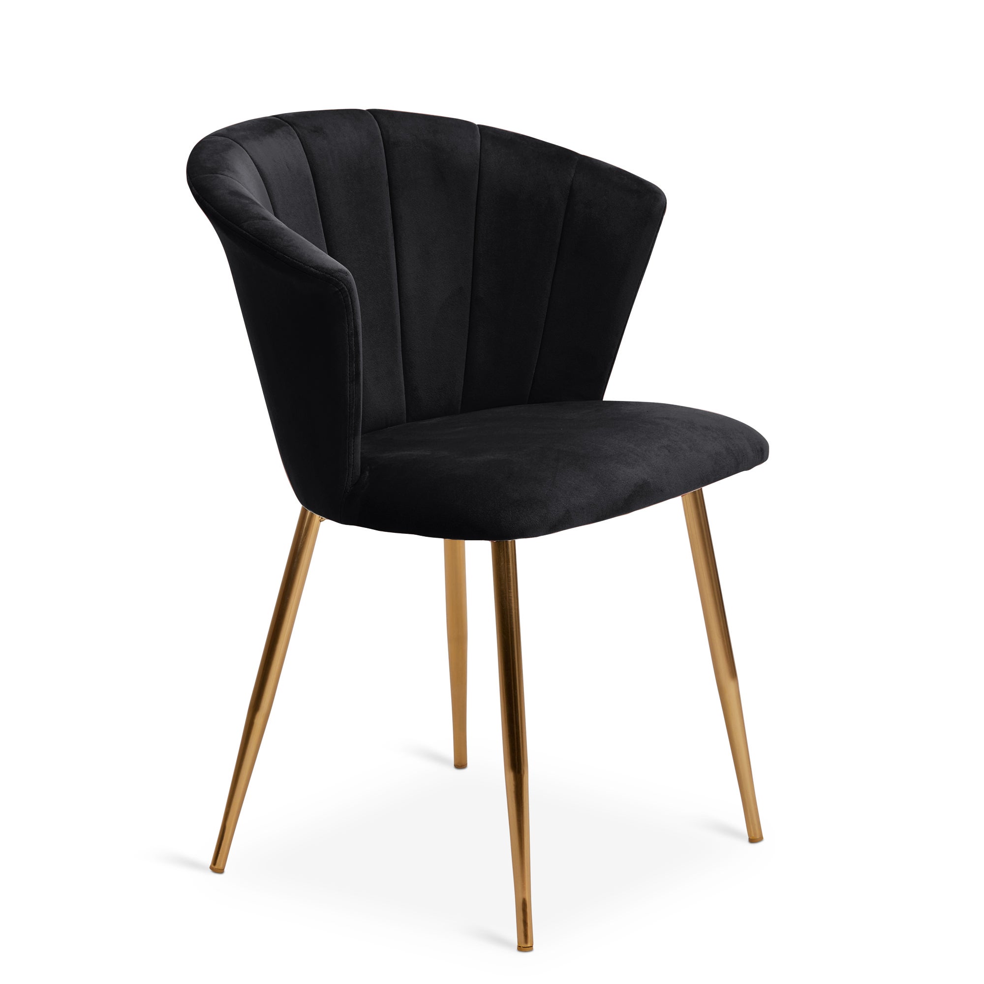 Kendall Velvet Chair Black
