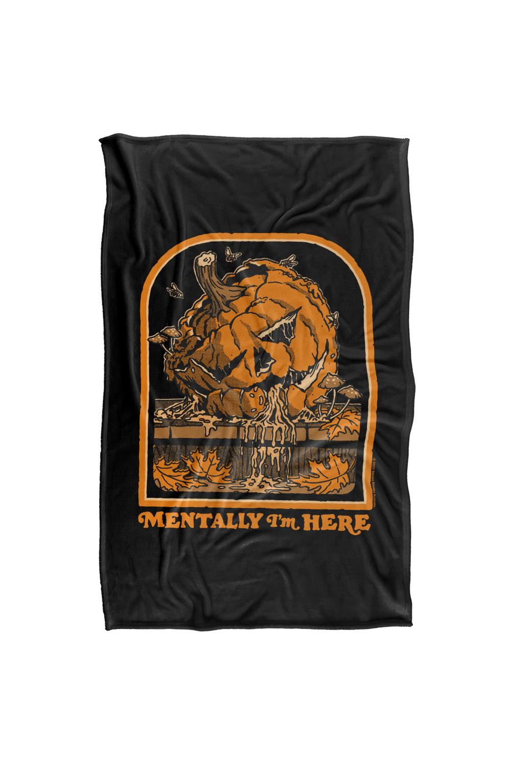 Steven Rhodes Mentally I'M Here Silky Touch Super Soft Throw Blanket