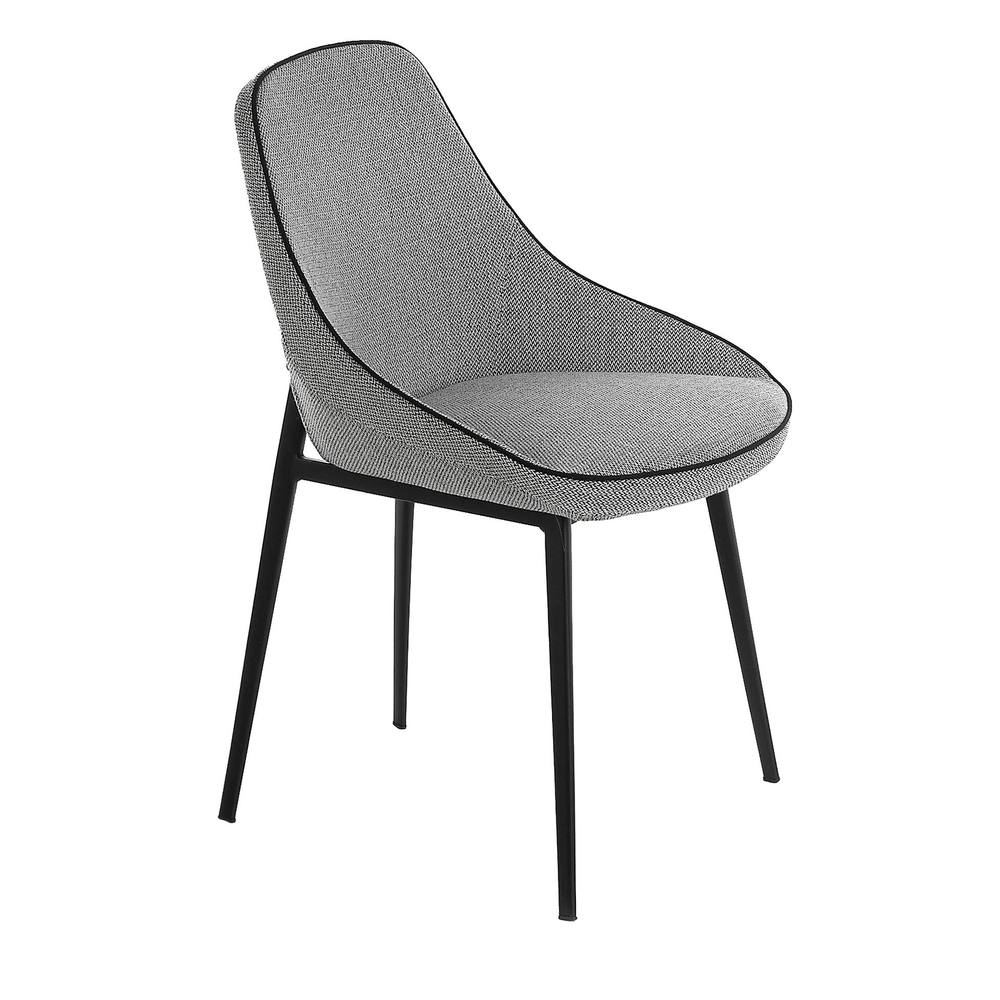 Angel Cerda Grey Fabric Dining Chair Model