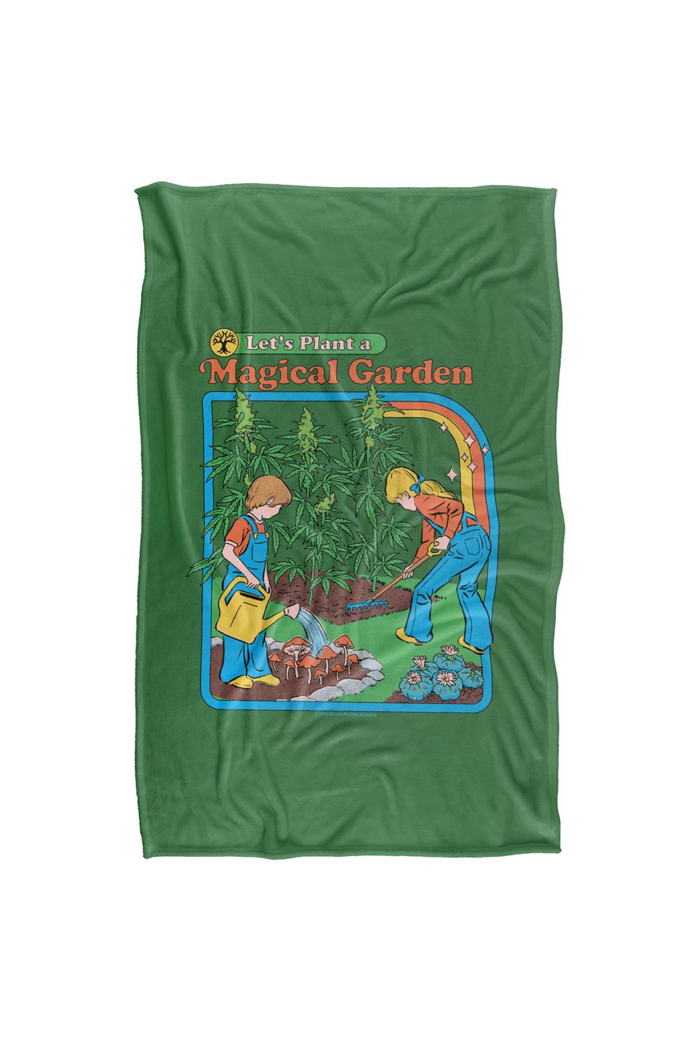 Steven Rhodes Magical Garden Silky Touch Super Soft Throw Blanket
