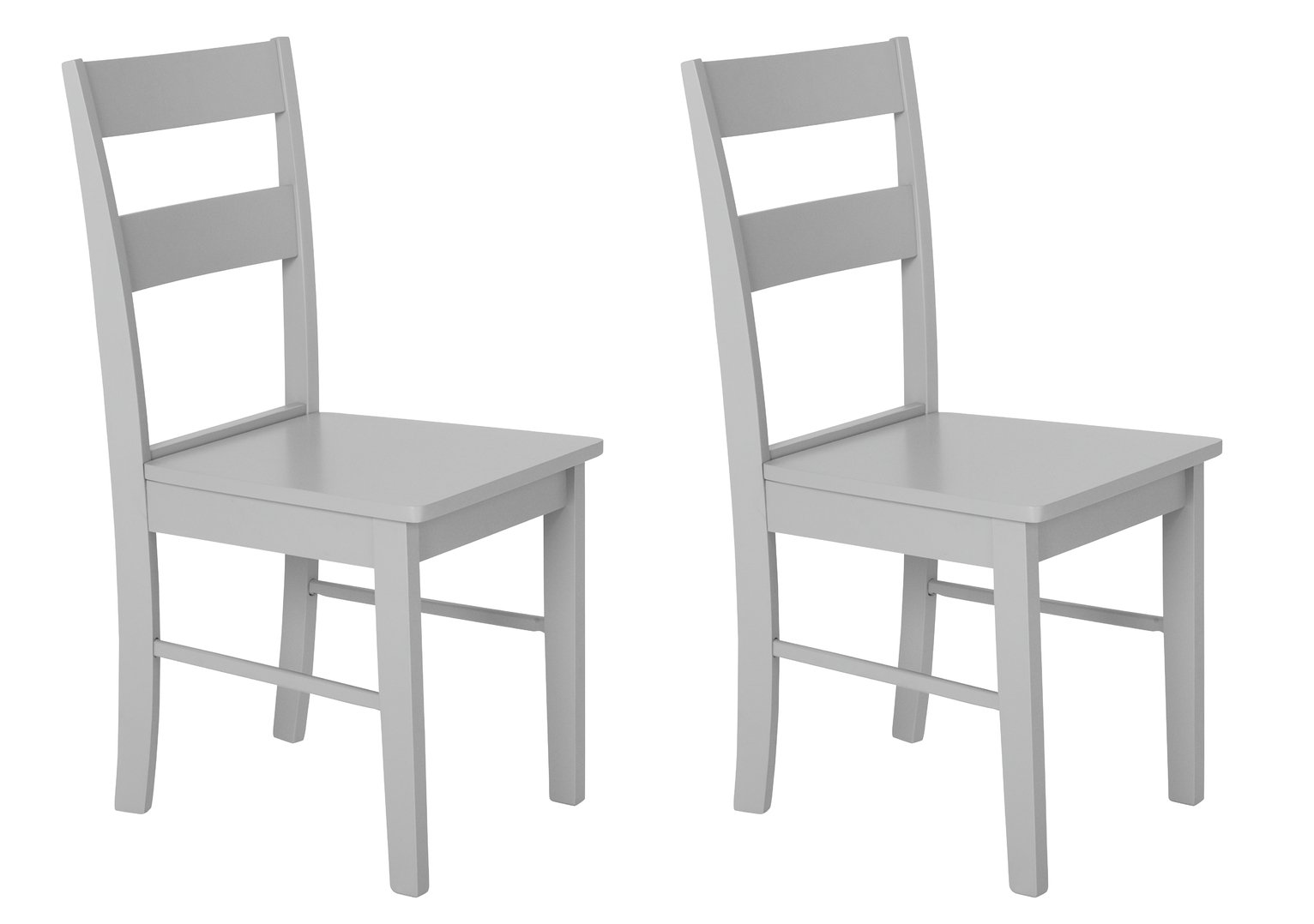 Habitat Chicago Pair of Dining Chairs - Grey