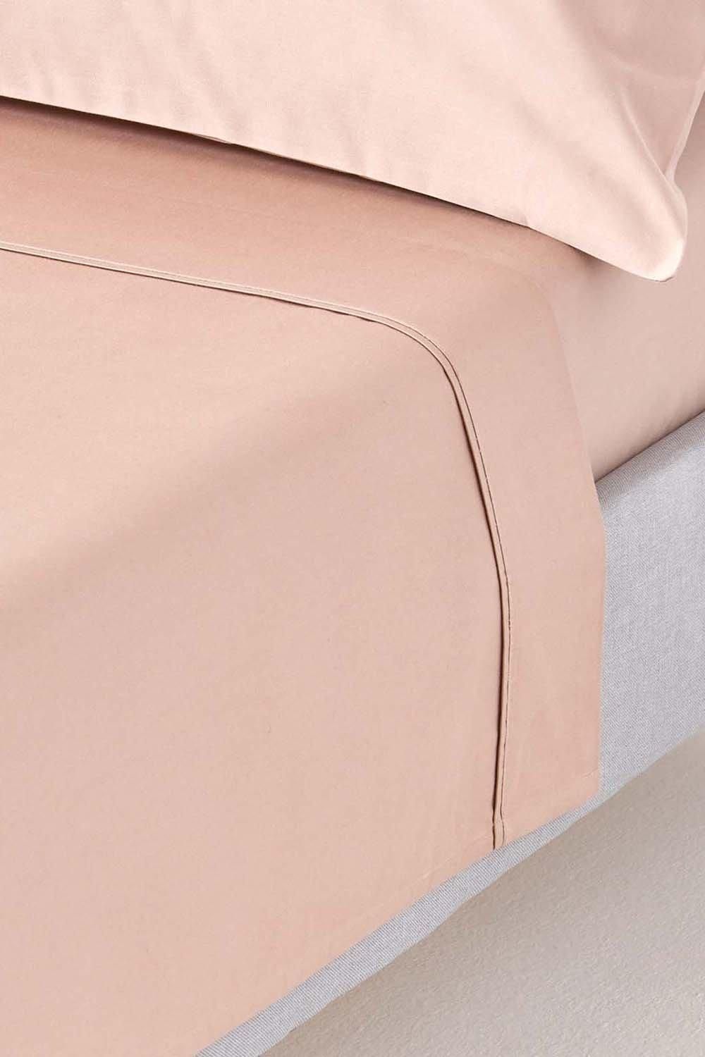 Homescapes Egyptian Cotton Flat Sheet 1000 Thread Count in Beige