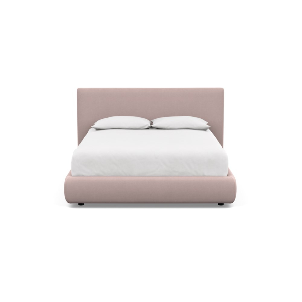 Heal's Alba Bed Double Siena Cotton Dusky Pink