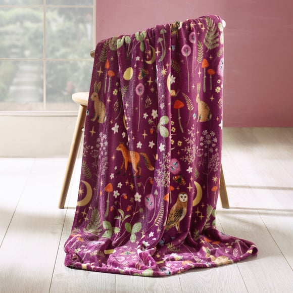 Catherine Lansfield Enchanted Twilight Throw Blanket 130cm x 170cm