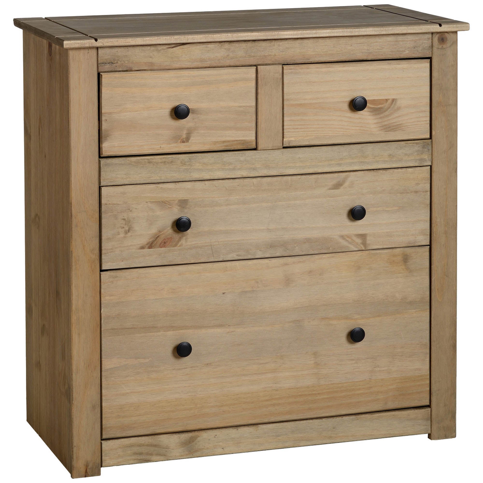 Panama 4 Drawer Chest, Pine
