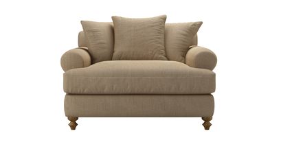 Teddy Loveseat Sofabed in Flax Pure Belgian Linen - sofa.com
