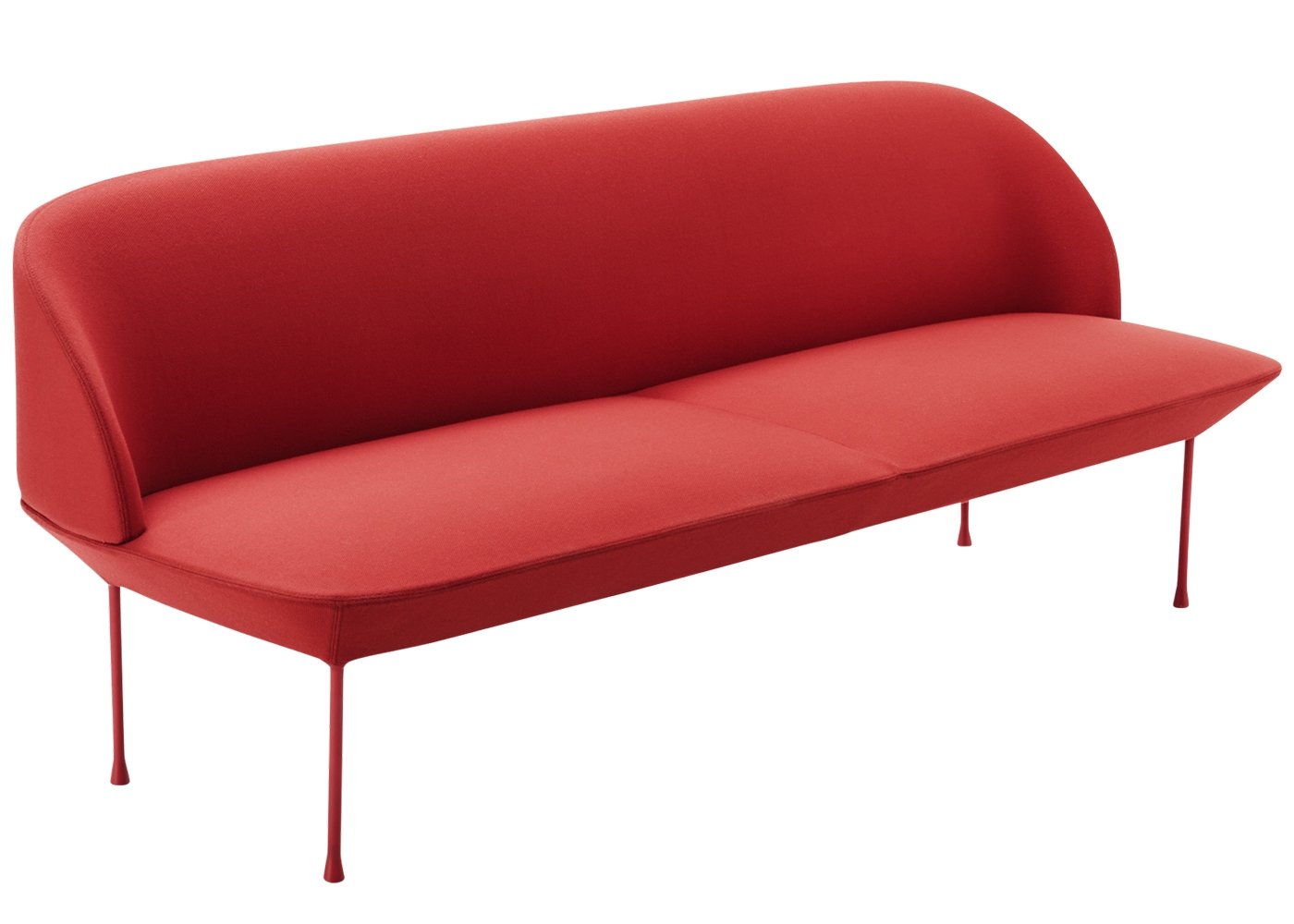 Muuto Oslo 3 Seater Sofa Steelcut 660 Red
