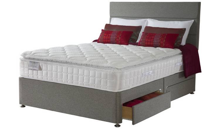 Sealy Posturepedic 1400 Pocket Latex 2 Drawer Double Divan