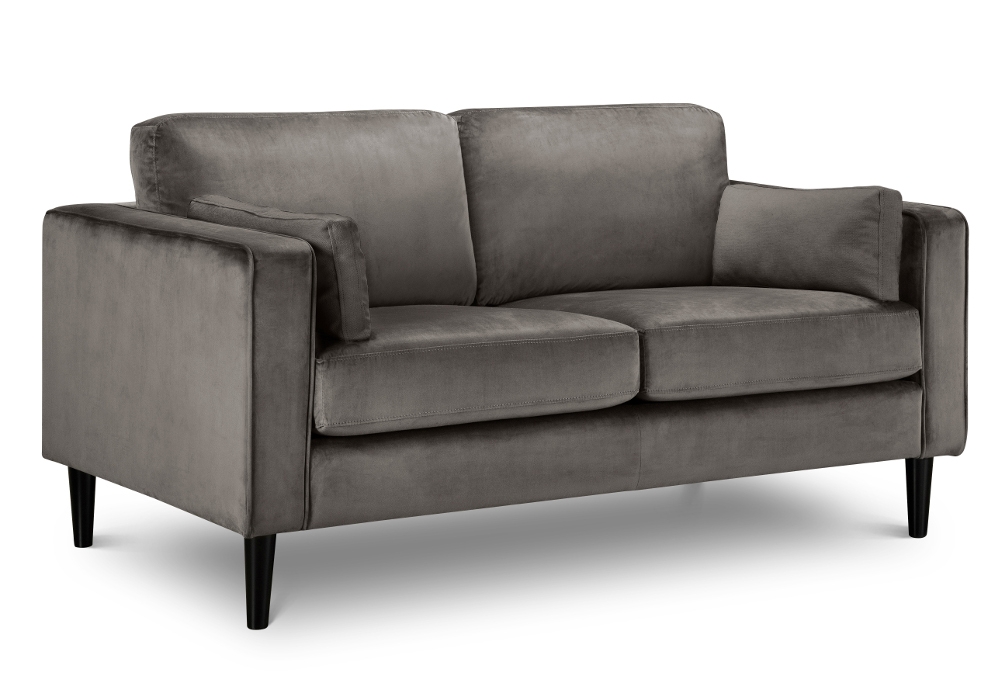 Hayward Grey Velvet 2 Seater Fabric Sofa