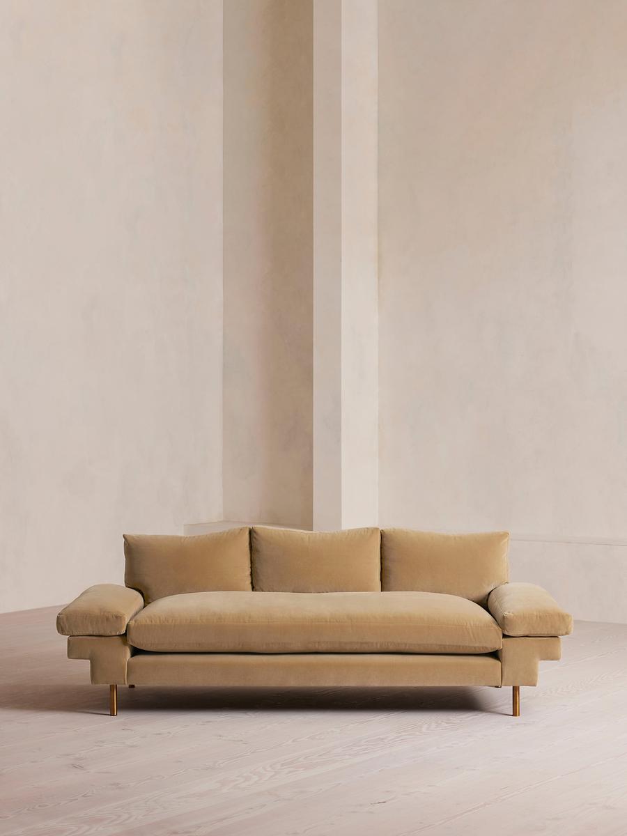 Bristol Sofa, Velvet, Camel