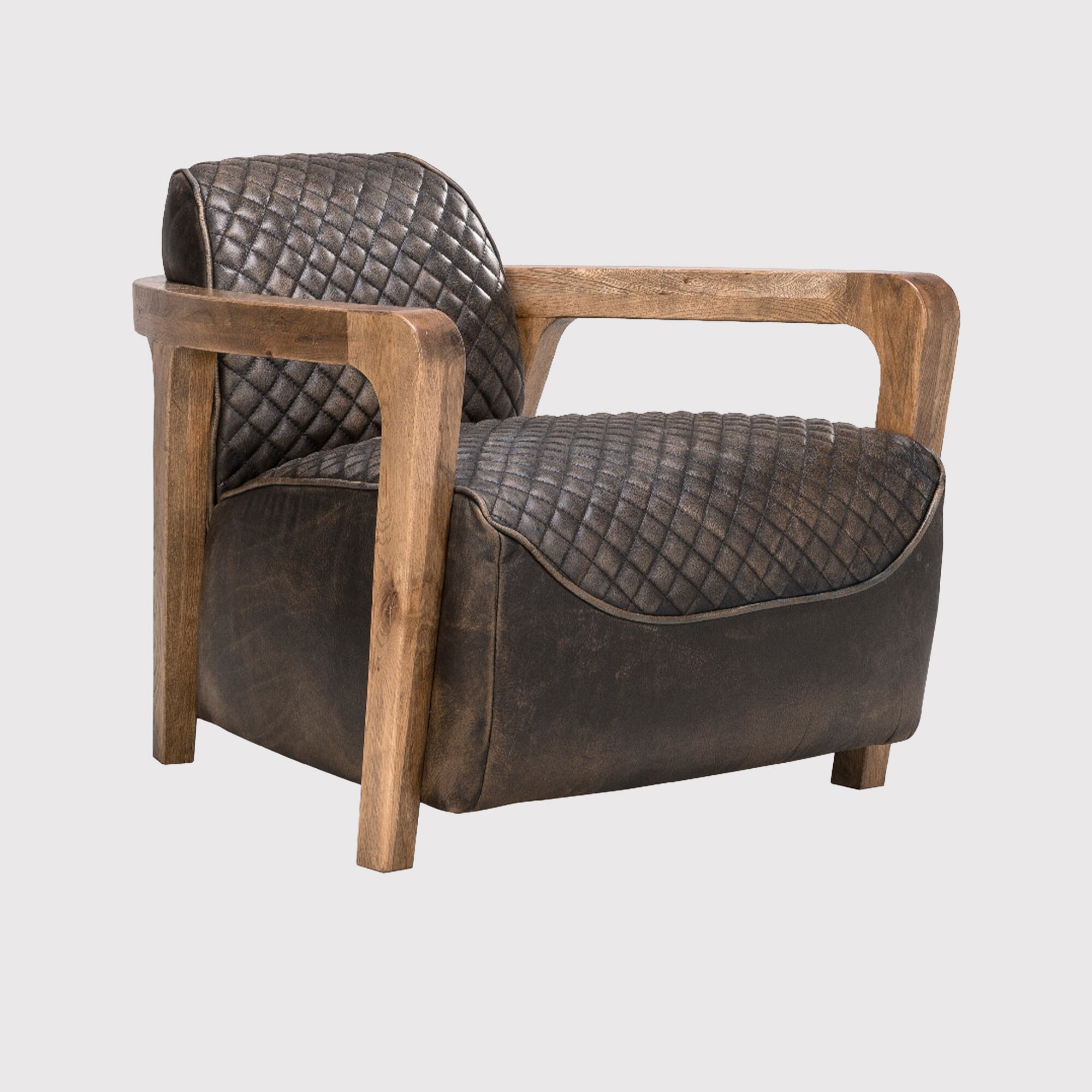 Timothy Oulton Wildcat Armchair, Brown Leather | Barker & Stonehouse