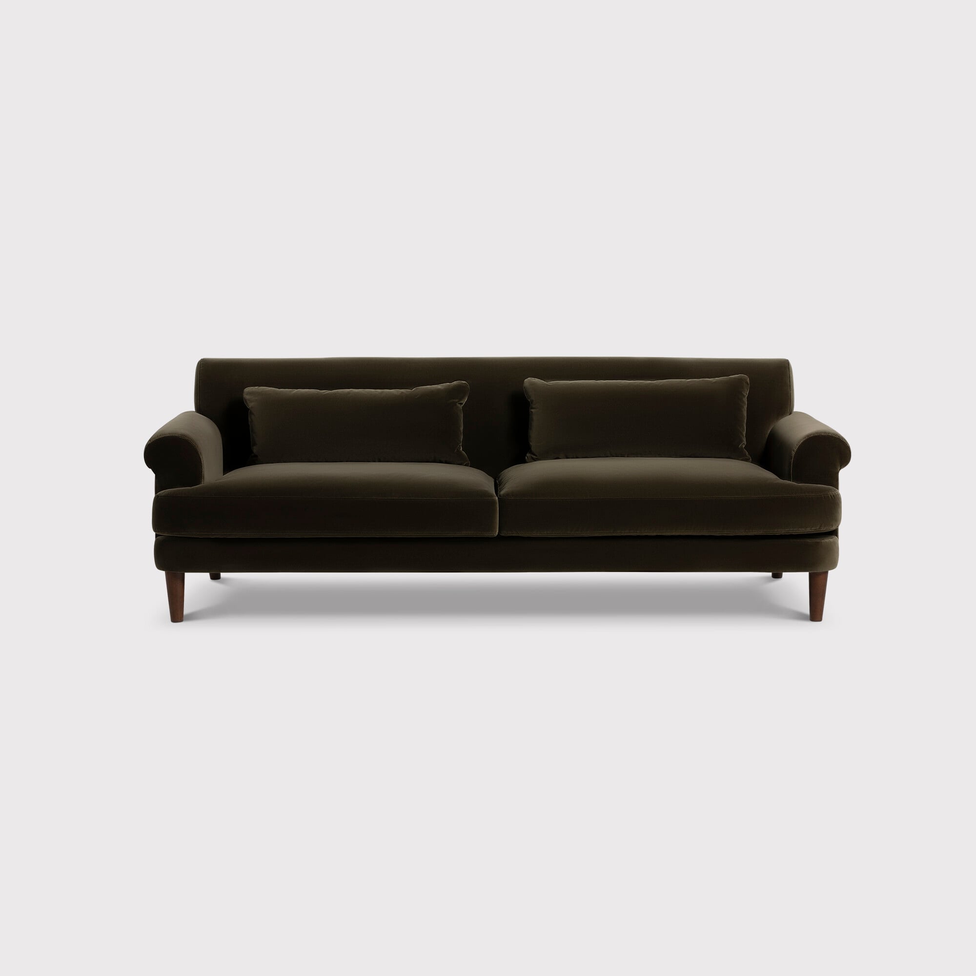 Cassian 2 Seater Sofa, Green Velvet | Barker & Stonehouse
