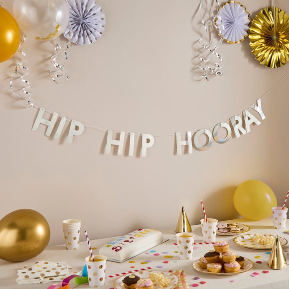 Hip Hip Hooray Paper Bunting