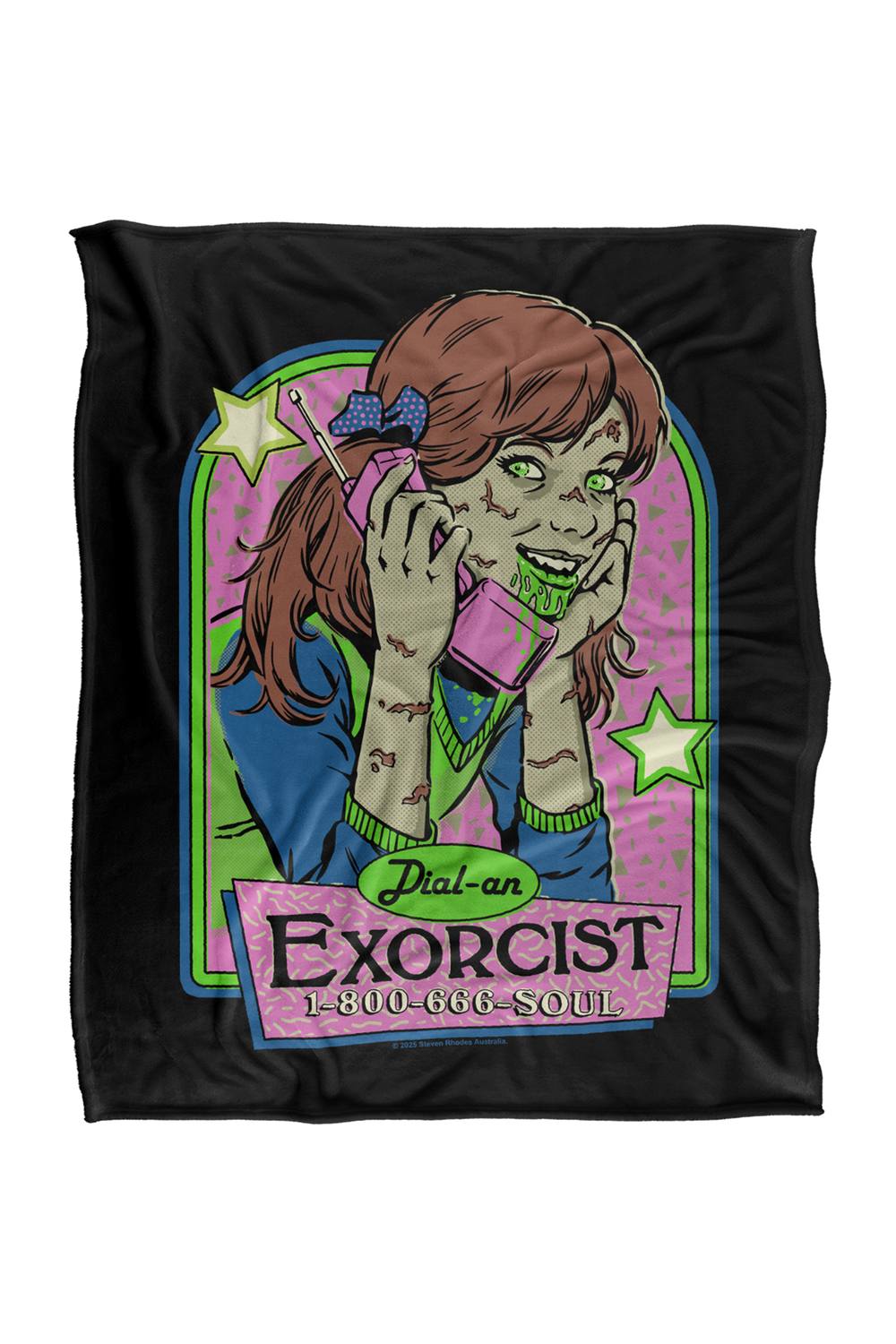 Steven Rhodes Dial An Exorcist Silky Touch Super Soft Throw Blanket