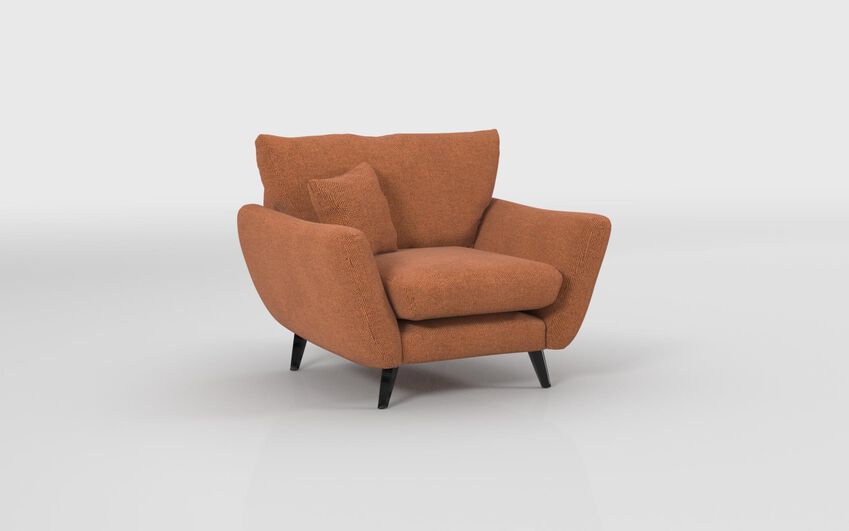 Orange Fabric Edale Armchair