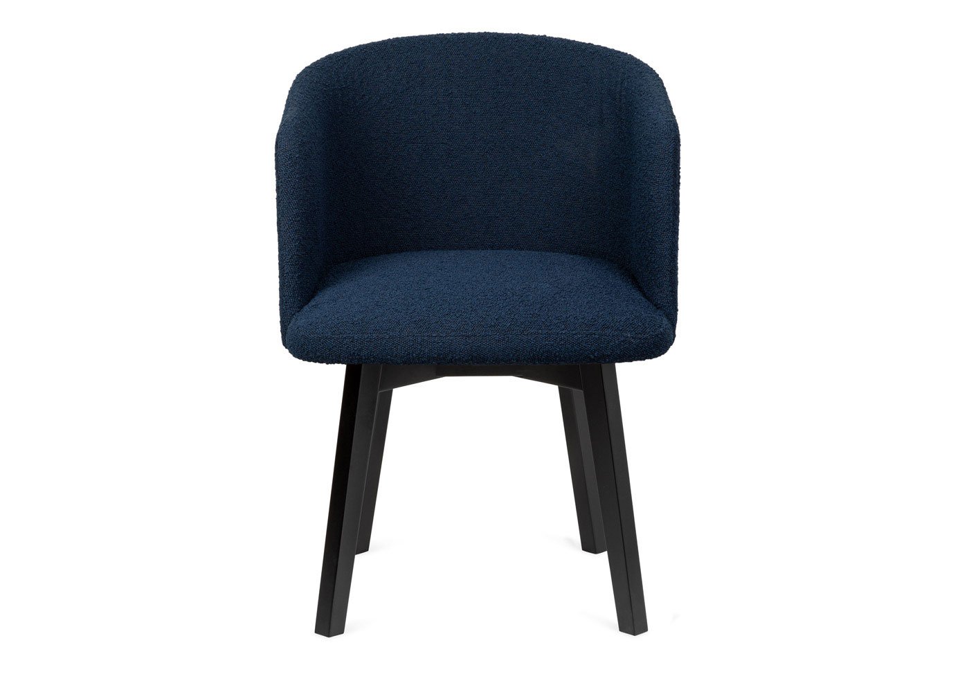 Edit Swivel Office Chair Copenhagen Blue Black Stain Leg