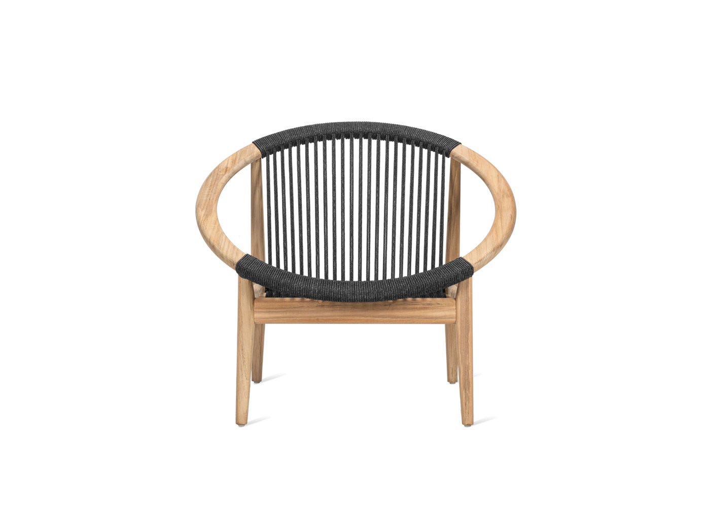 Vincent Sheppard Frida Lounge Chair Untreated Teak Anthracite Seat