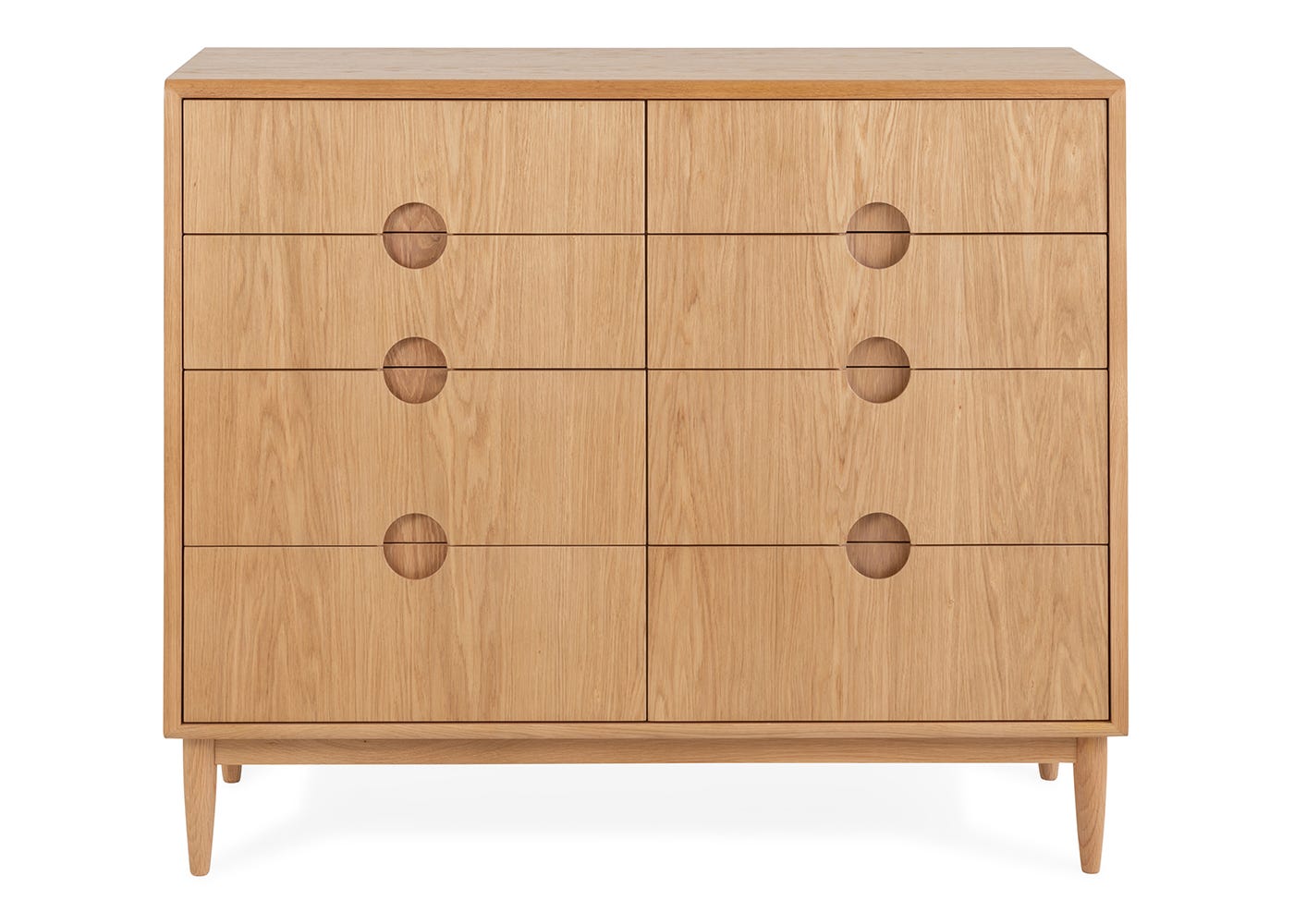 Heal's Amira 8 Drawer Chest Oak