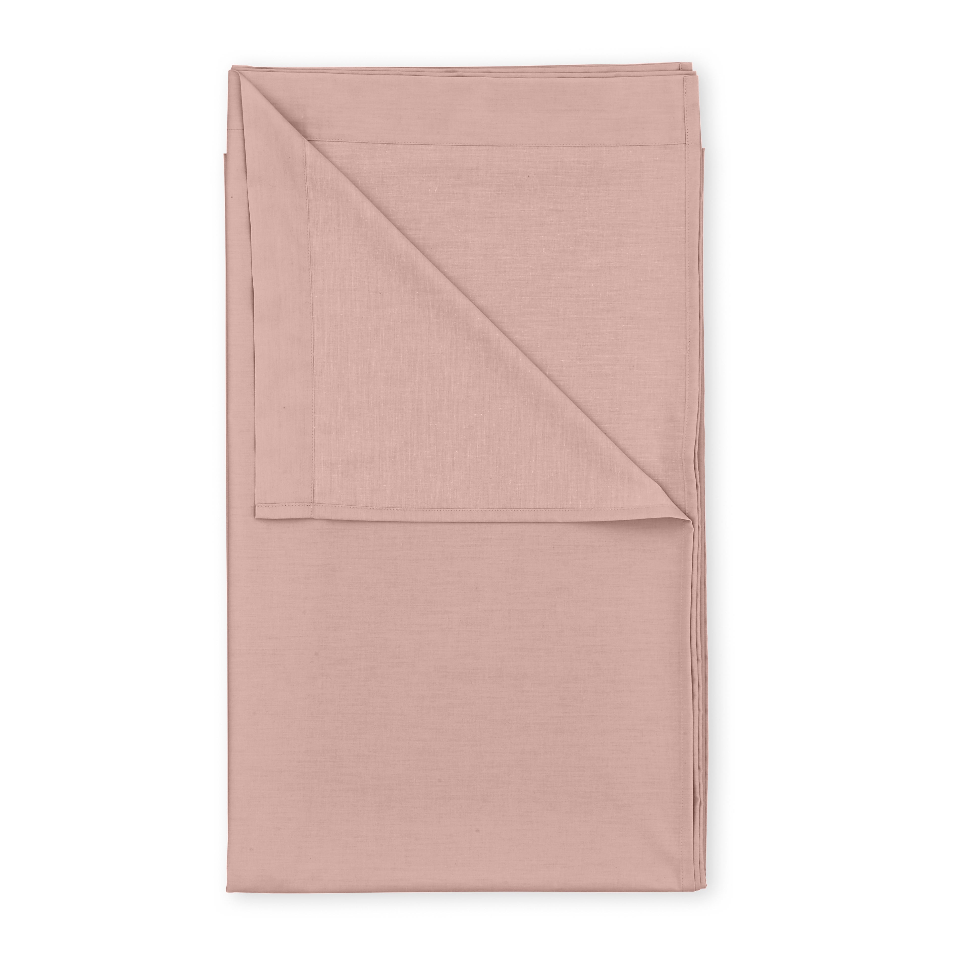 Pure Cotton Flat Sheet Blush