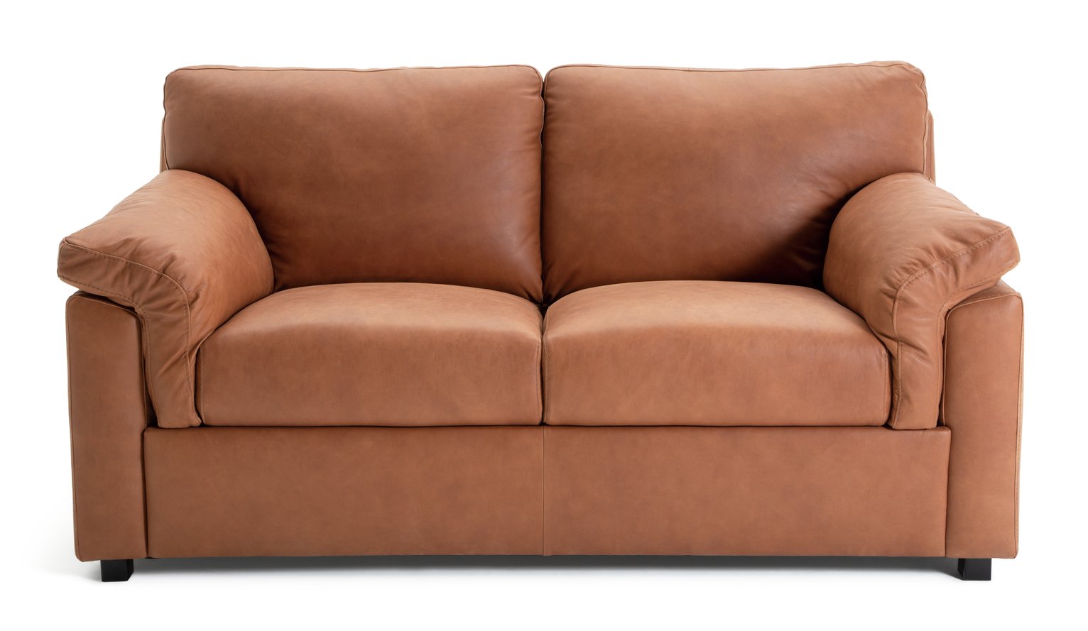 Habitat Florence 2 Seater Leather Sofa - Tan