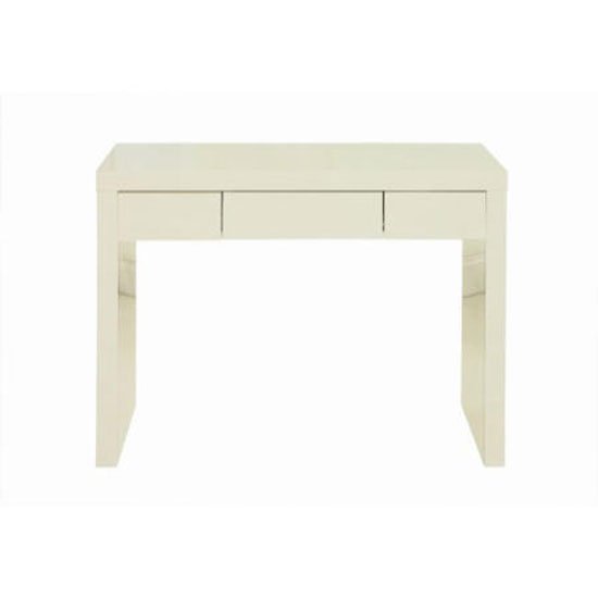 Puro Dressing Table In Cream High Gloss With 1 Drawer