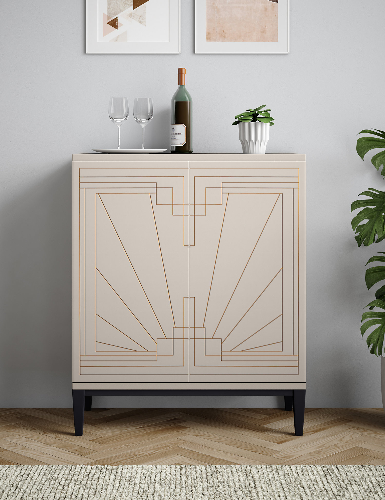 M&S Carraway Drinks Cabinet