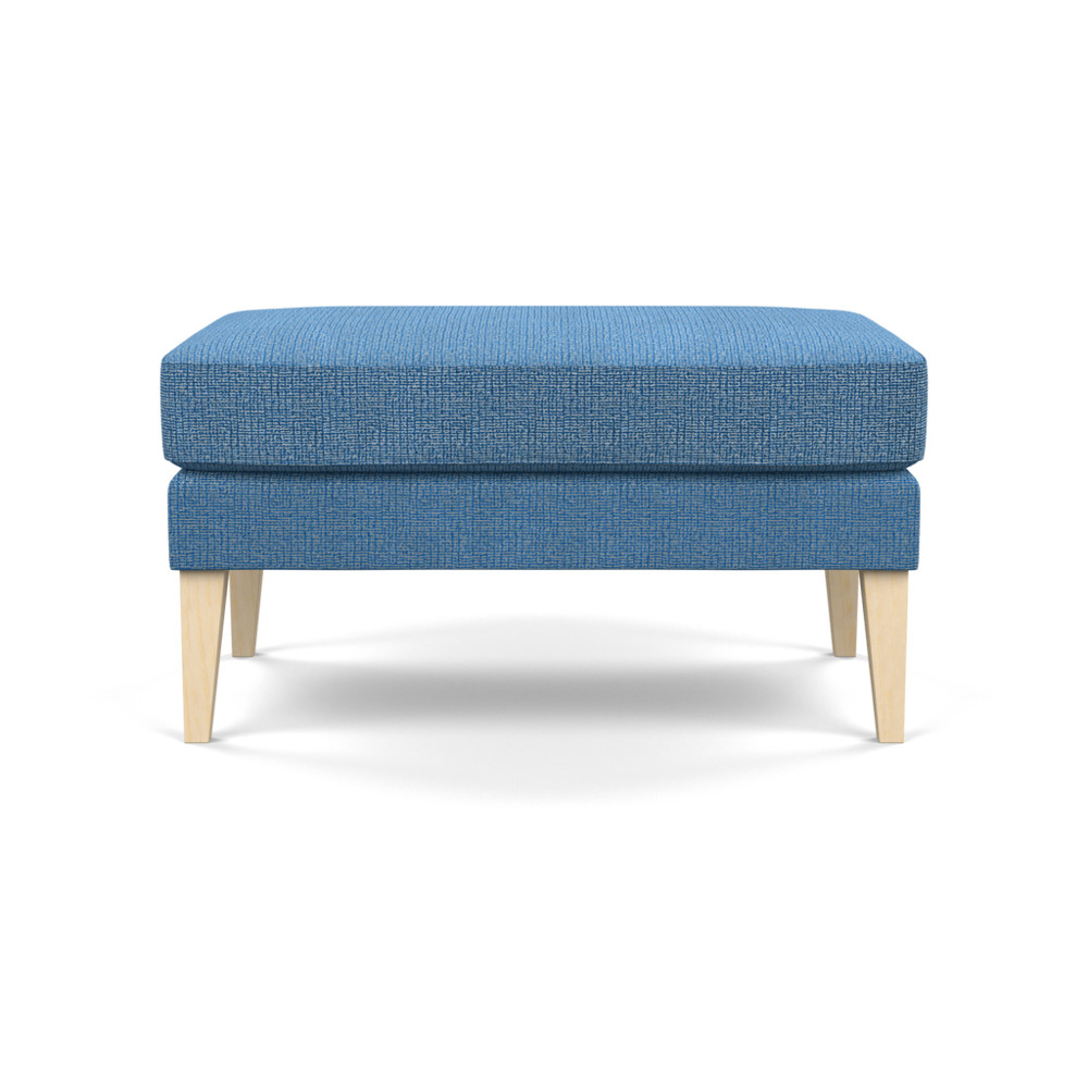 Heal's Richmond Ottoman Tejo Recycled Cobalt Natural Ash Feet