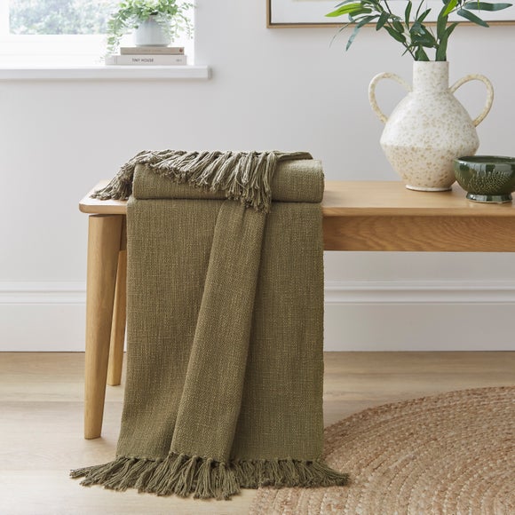 Westcott Slub Cotton Throw Blanket