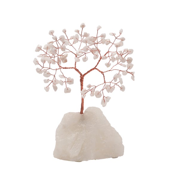 Serenity White Jade Gemstone Tree 3