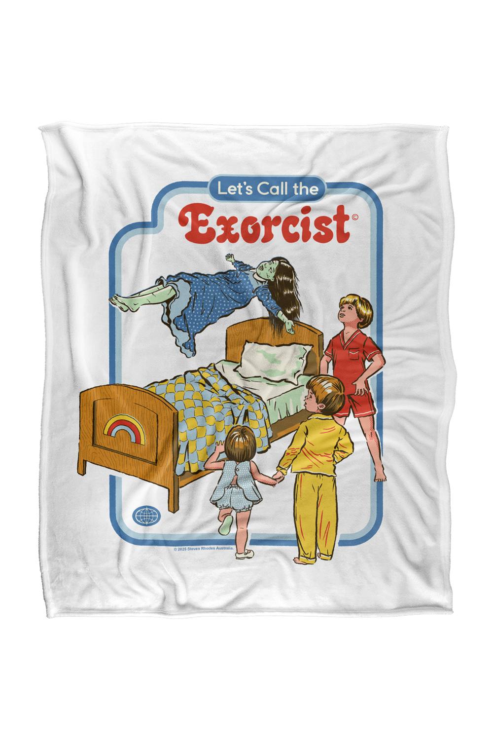 Steven Rhodes Lets Call The Exorcist Silky Super Soft Throw Blanket