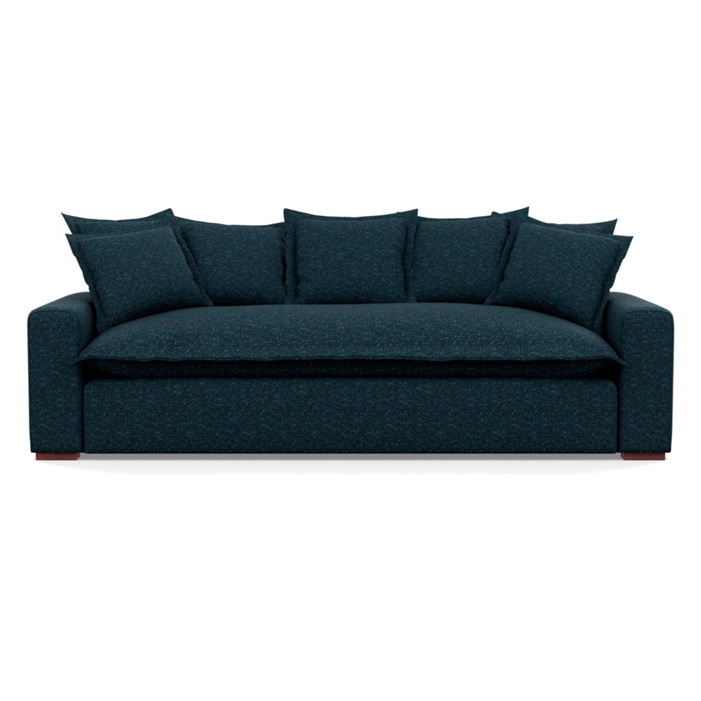 Heal's Brompton 4 Seater Sofa Brecon Ink Walnut Stain Feet
