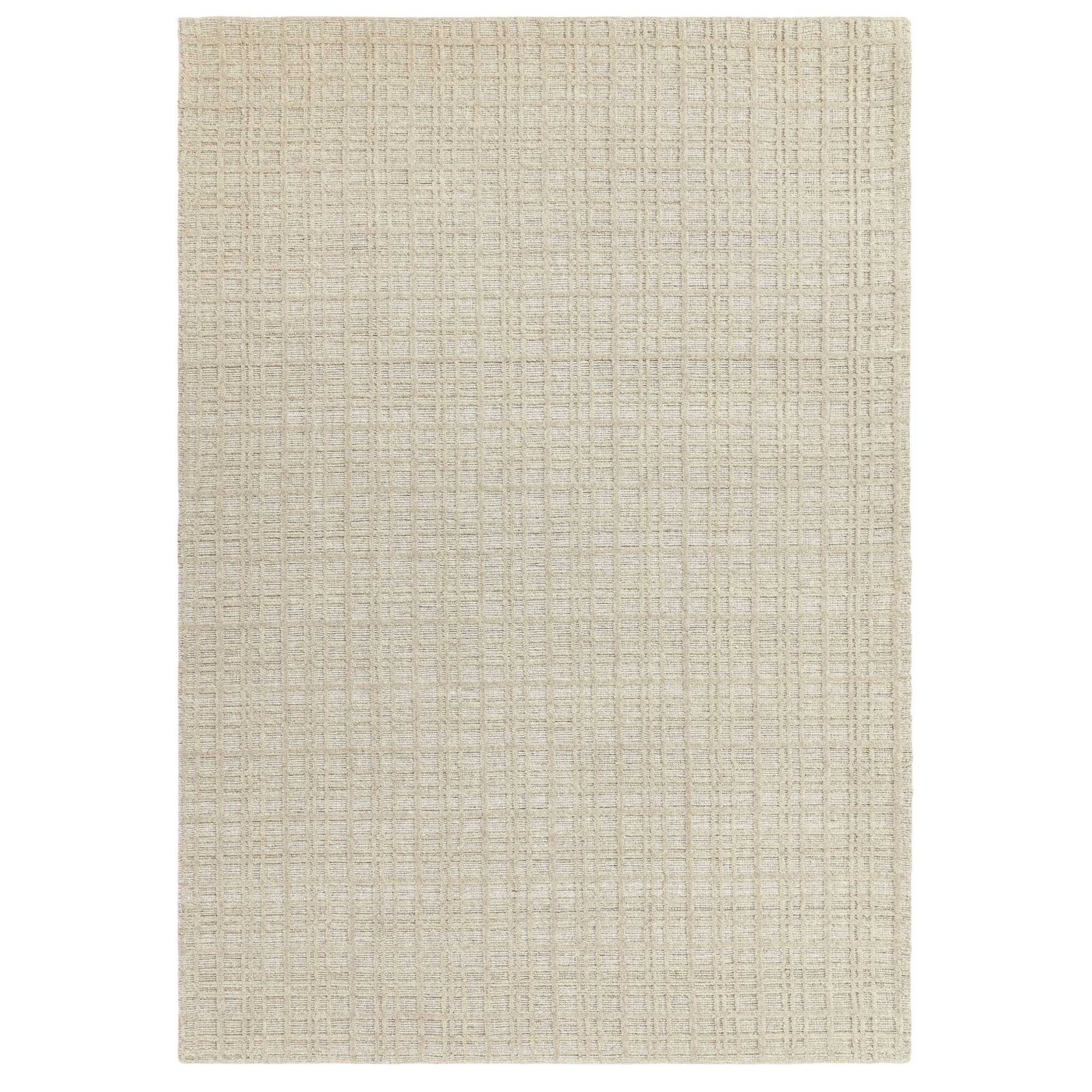 Savannah Sand 120x170cm Rug, Square, Neutral Wool Blend | Barker & Stonehouse