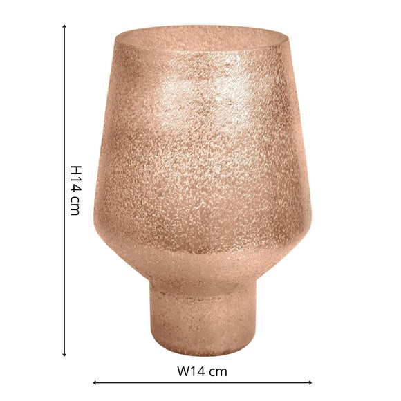 Opulent Tall Curved Metallic Glass Vase 4